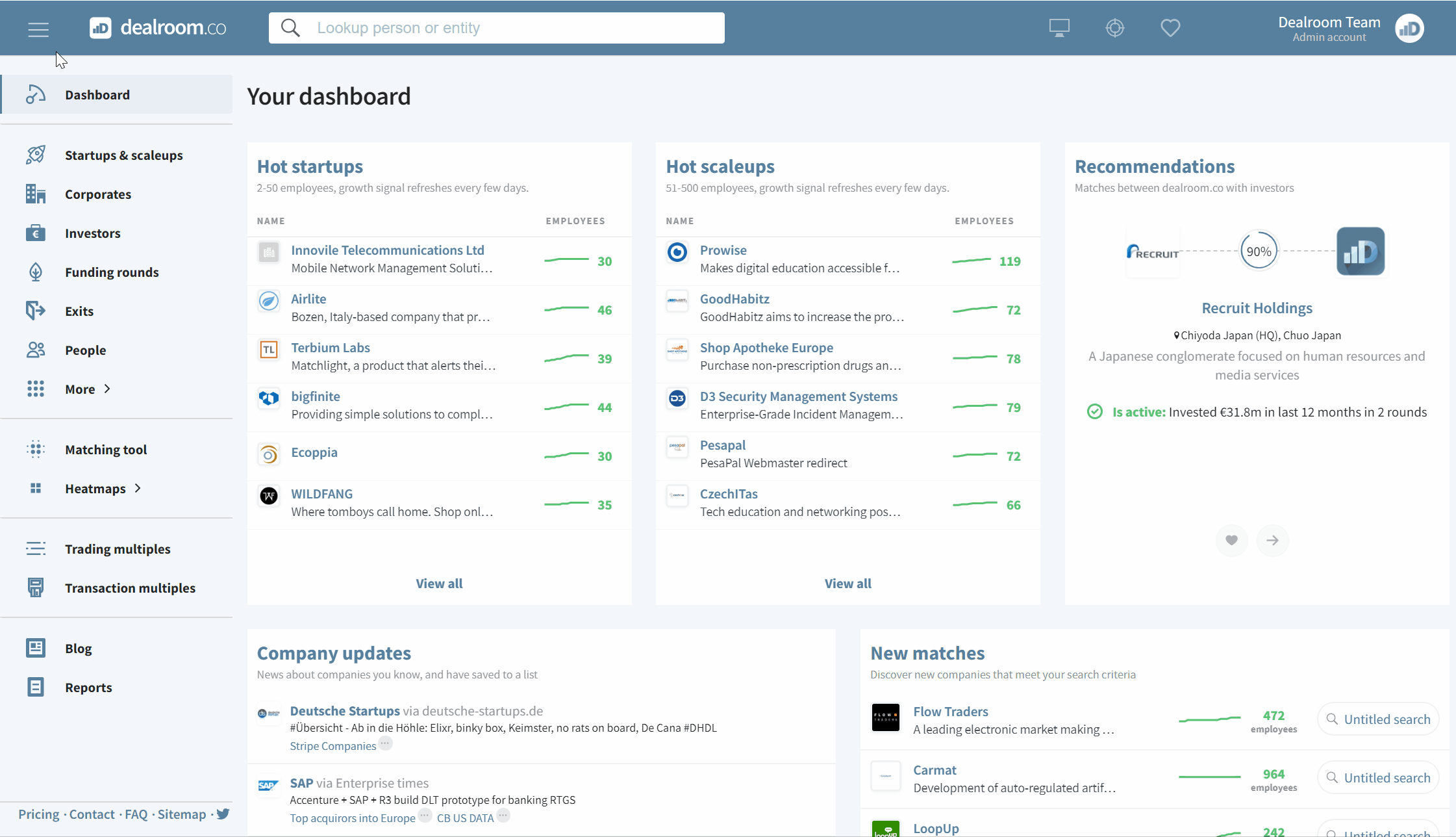 You can now save companies directly from table view (and more upgrades)