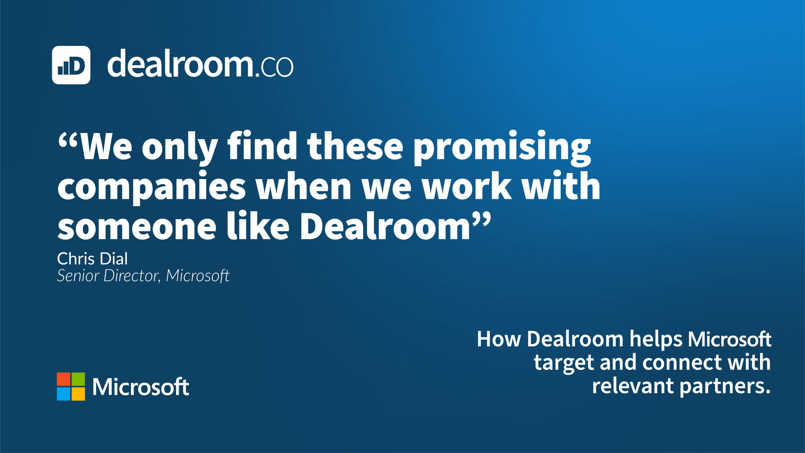 Case study: How Dealroom helps Microsoft target and connect with relevant partners