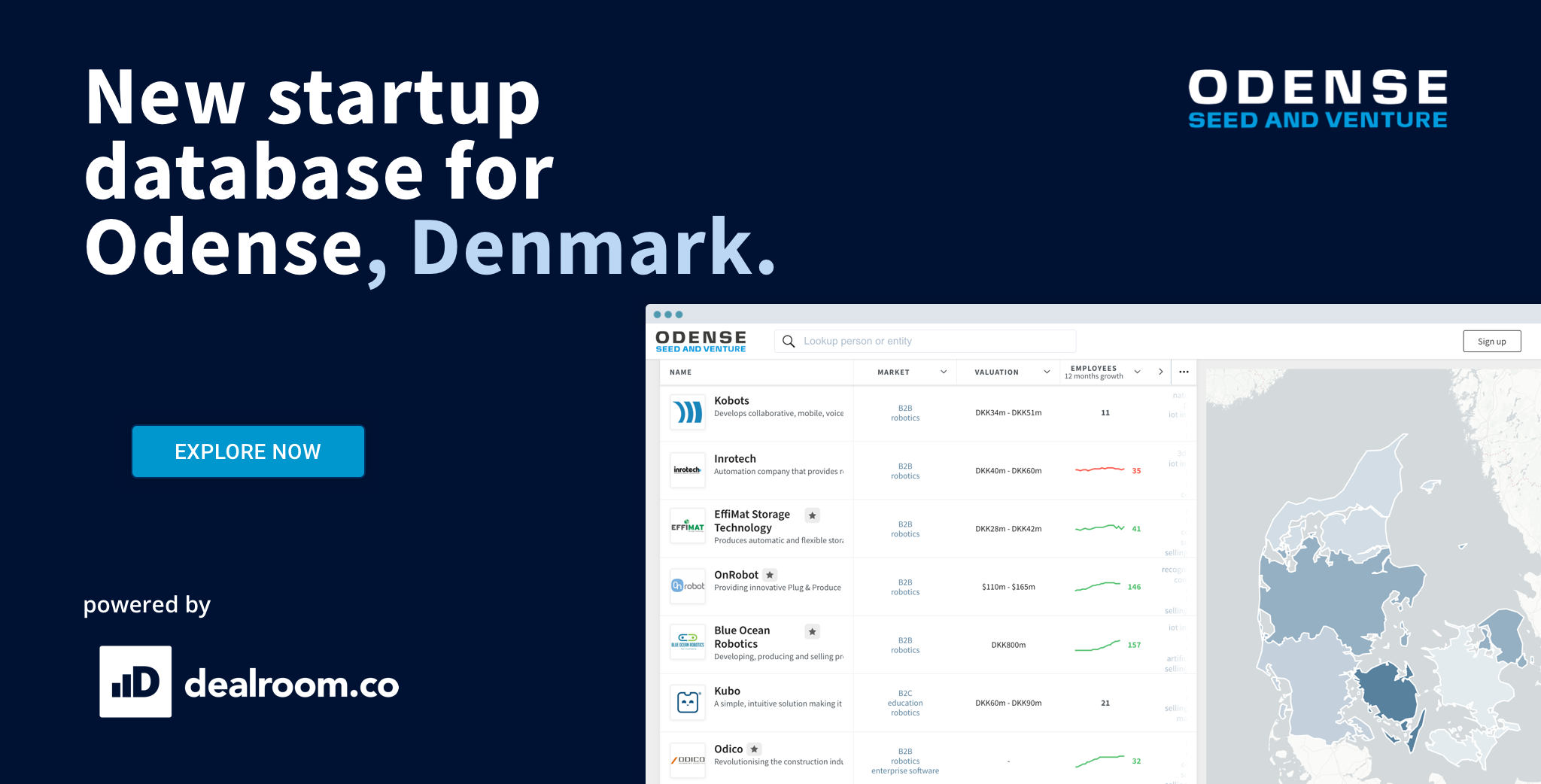 The Odense startup database – spotlight on the robotics capital of Denmark
