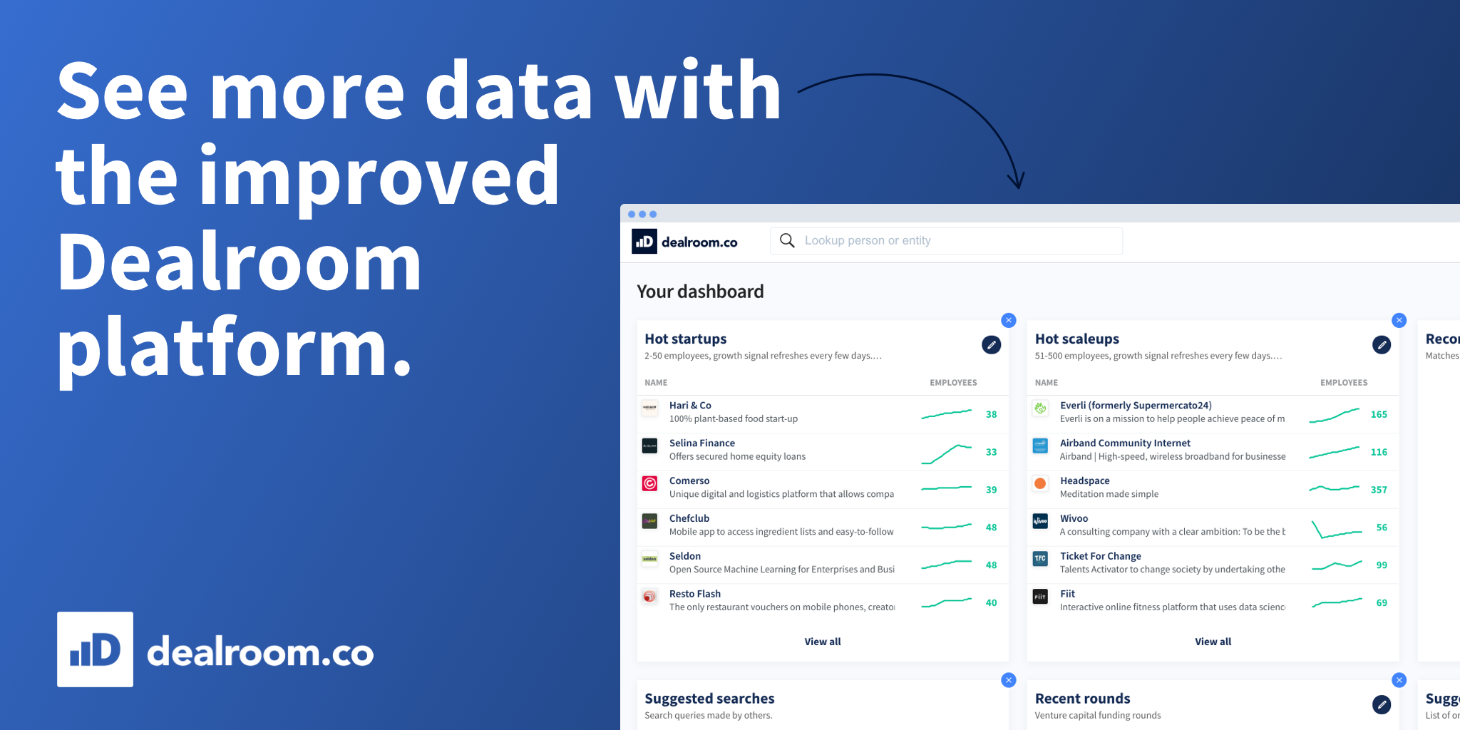 More new features: save job searches, innovations and personalised dashboard