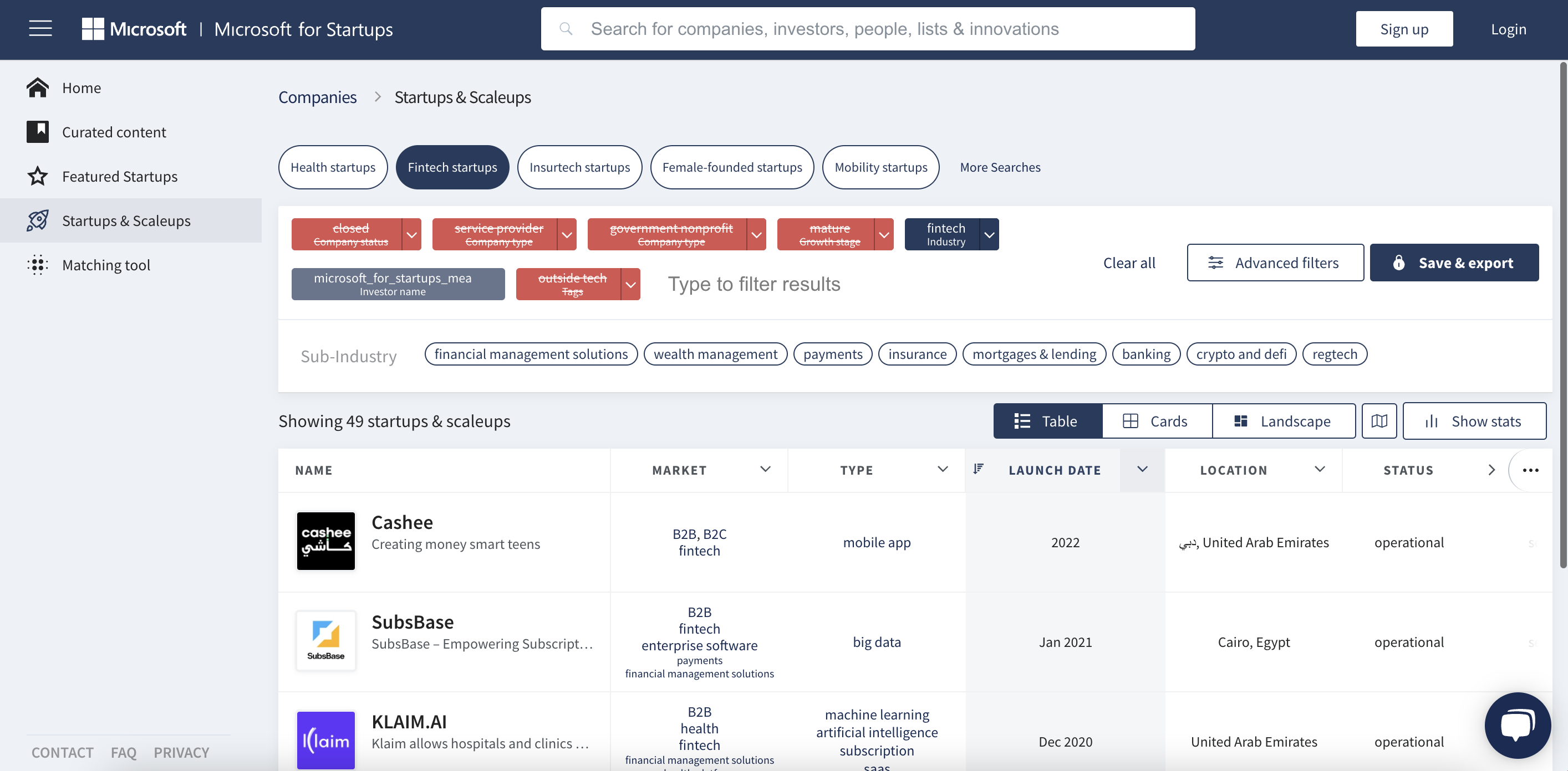 Fast-growing fintech startups in-program with Microsoft for Startups MEA