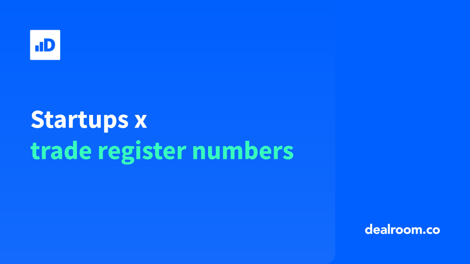 Startups x trade register numbers