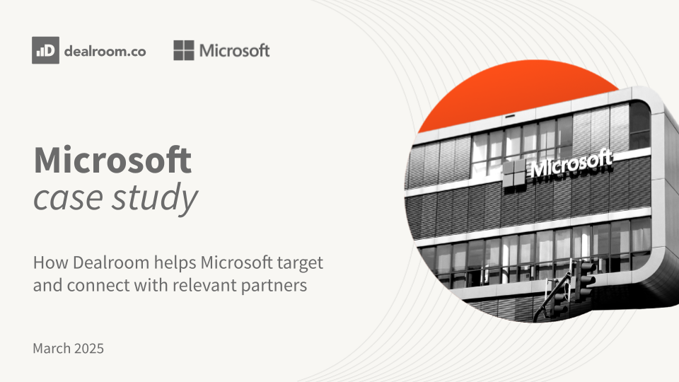 How Dealroom helps Microsoft target and connect with relevant partners